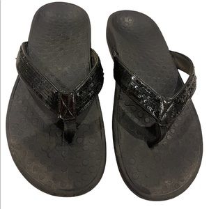 WOMEN’S VIONIC TIDE BLACK SEQUINED SANDALS, SIZE 11